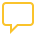 Yellow speech bubble icon for messaging or comments
